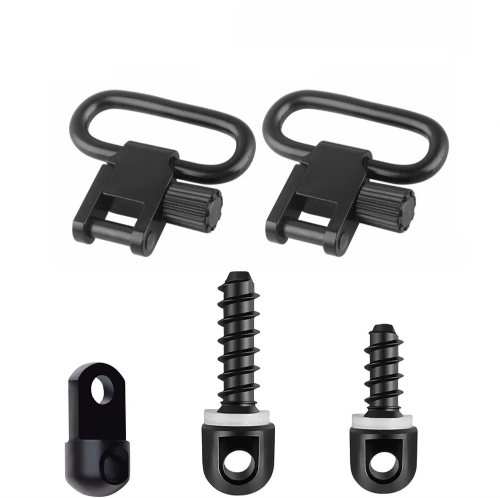 2PCS QD Sling Swivel Set mit Drehbolzen kompatibel für den Ruger 10/22 wasserdichte Legierung Befestigungszubehör wasserdicht