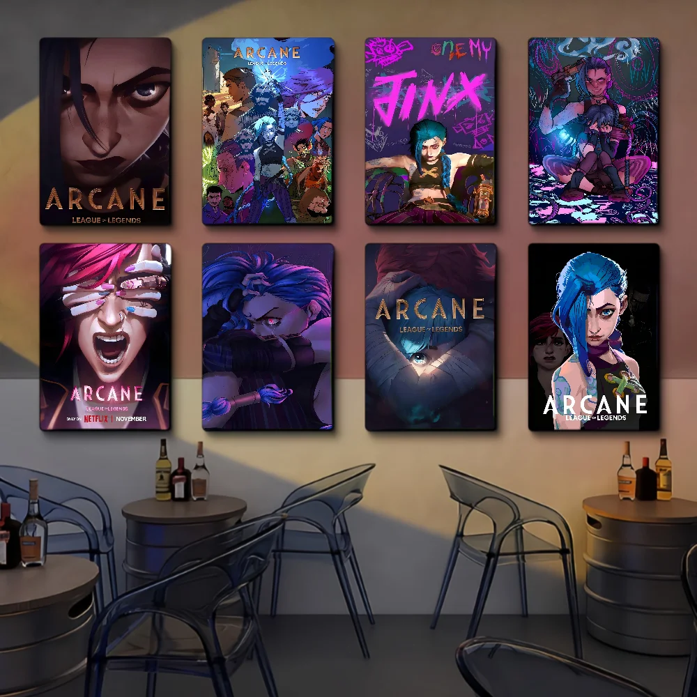 Arcane League Of Legends Good Quality Prints And Posters Vintage Room Home Bar Cafe Decor Aesthetic Art Wall Painting