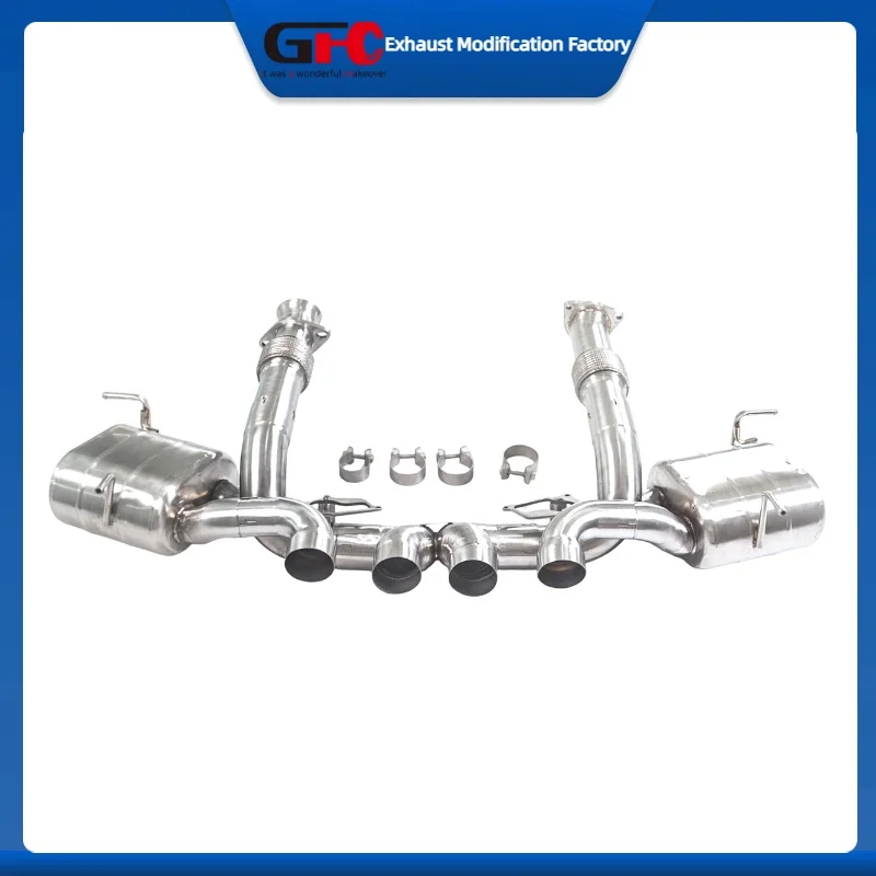 GFC Valvetronic Exhaust Pipe for Chevrolet Corvette C8 Z06 5.5L High-Performance Stainless steel Valve Exhaust Muffler System