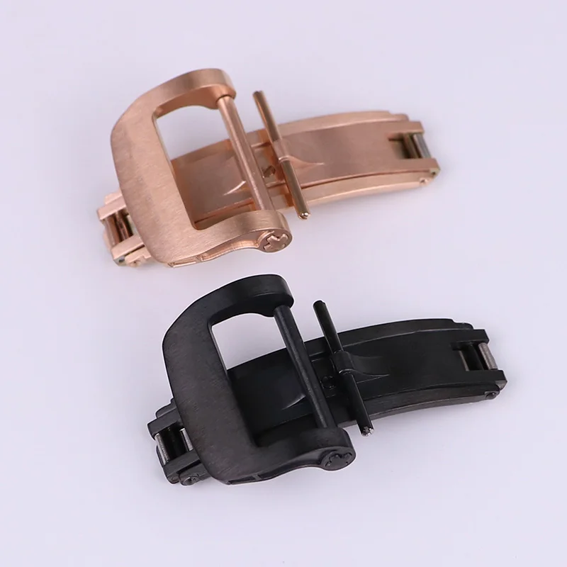 

XIANERSHANG Rose Gold R-ichardMille Belt Buckle 316L Stainless Steel Butterfly Buckle 18MM 20MM Folding Clasps Watch Accessories