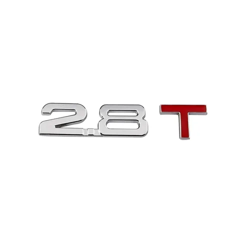 3D 1,8/2,2/2,8/3,0 T Автомобильный багажник, значок из АБС-пластика, задняя дверь, крыло, дверь, клейкий значок для Audi Bmw Toyota Honda Volkswagen