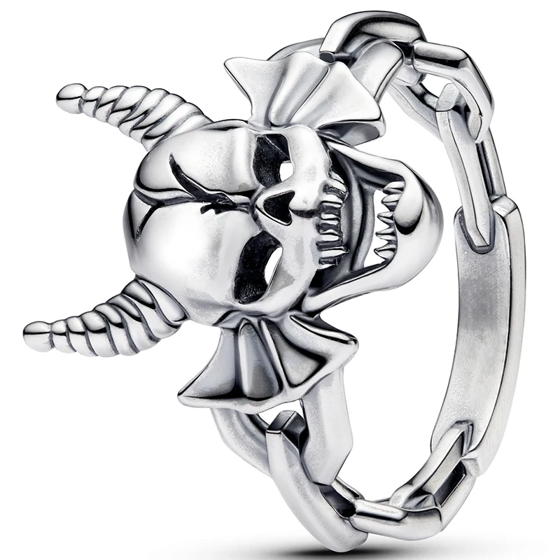 Hot Selling 925 Silver Bone Ring Size 6-9 Suitable For Fashion Matching Men And Women DIY Boutique Gift