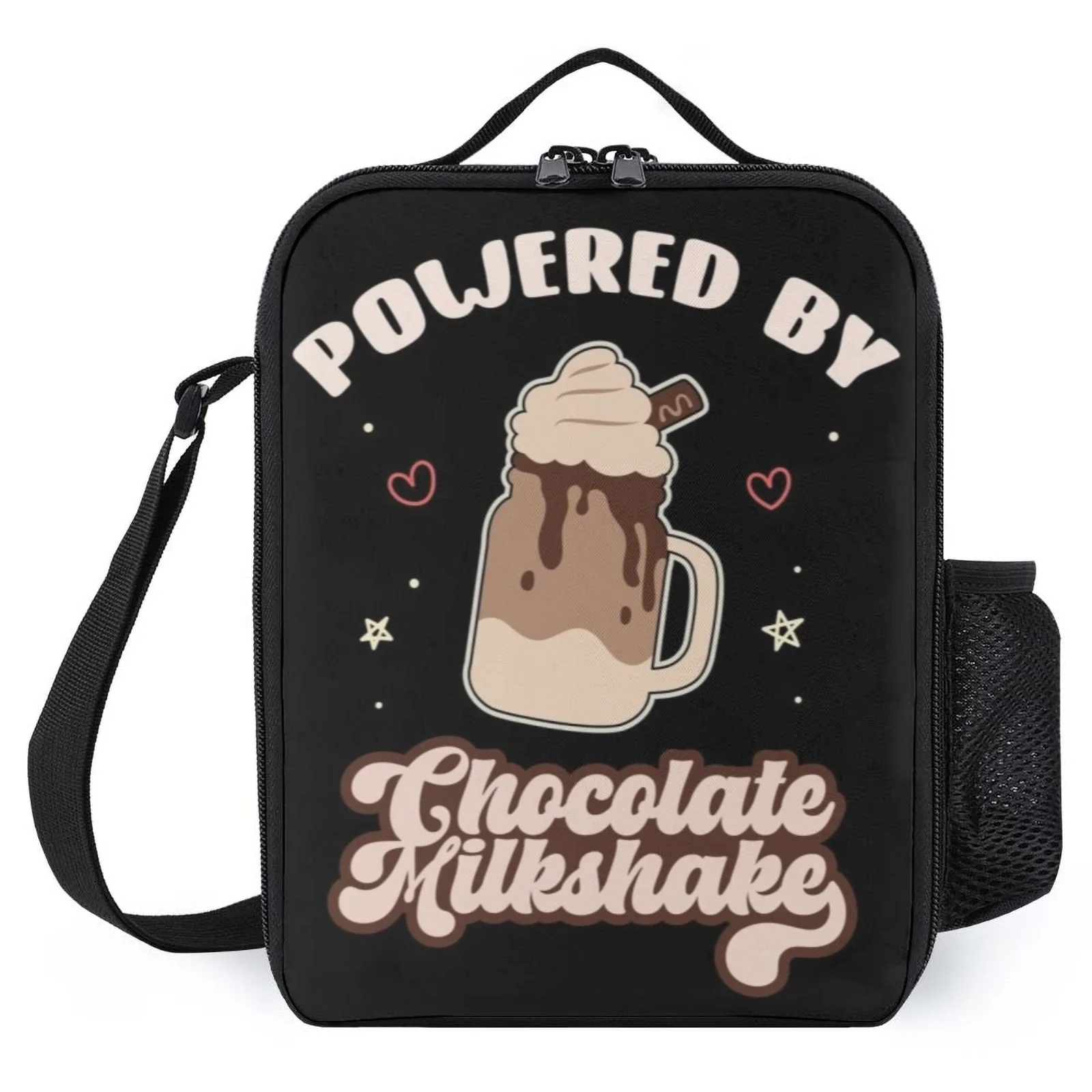 

Powered By Chocolate Milks Lonchera Termica Сумка для холода с принтом Сумка для обеда Термальная сумка для еды Изоляционная сумка для ланча