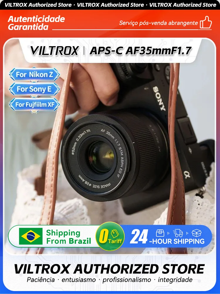 Viltrox AF 35mm F1.7 APS-C Mirrorless Camera Auto Lens for Nikon Z Z30 Z50 Fujifilm XF X-T4  Fujifilm XF X-T30ii X-Pro3 35 1.7