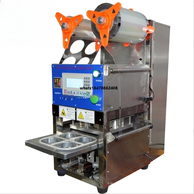 JUYOU Cup Sealing Machine Plastic Yogurt Juice Bubble Tea Equipment Fully Automatic Jelly Boba Milk Tea Cup Sealing Machine
