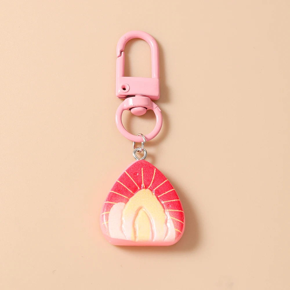 Aihua Niedlicher Harz-Simulations-Frucht-Schlüsselanhänger Zitrone Wassermelone Schlüsselring-Anhänger für Damen Mädchen Handtaschen-Deko Kinder-Schmuck Geschenke – Detail 8