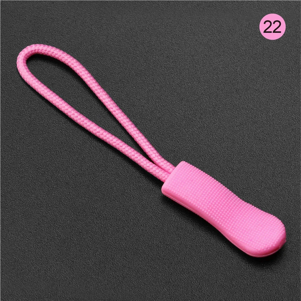 10pcs Colorful Zipper Puller Cord Zip Puller Replacement Ends Lock Zips Travel Bags Clip Buckle Sport Garment Parts, image 25