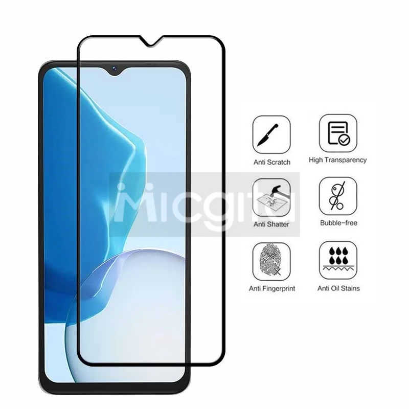 Full Glue Screen Protector For Doogee N55 Pro N55 Plus Smartphone Glass Anti-Scratch 6.56\