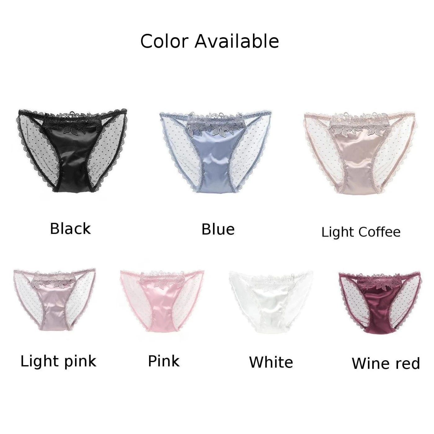 سراويل داخلية من الساتان بدون خياطة مثيرة تشبه الحرير ملابس داخلية نسائية ناعمة ملابس داخلية للسيدات ملابس داخلية شفافة من الخلف