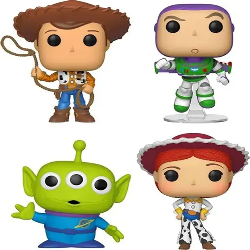 Funko Disney Toy Story Pop! Jessie 19 #   kevin 758 #   Alien 33 #   Losto 13 #   Figuras de anime de 10 cm, colección de juguetes, modelo de juguete, regalos de cumpleaños