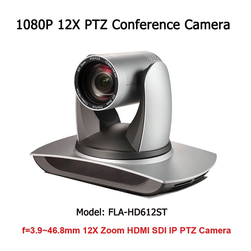 Wide Angle 12x Optical Zoom Broadcast & Conference Camera 3G-SDI IP Live Streaming