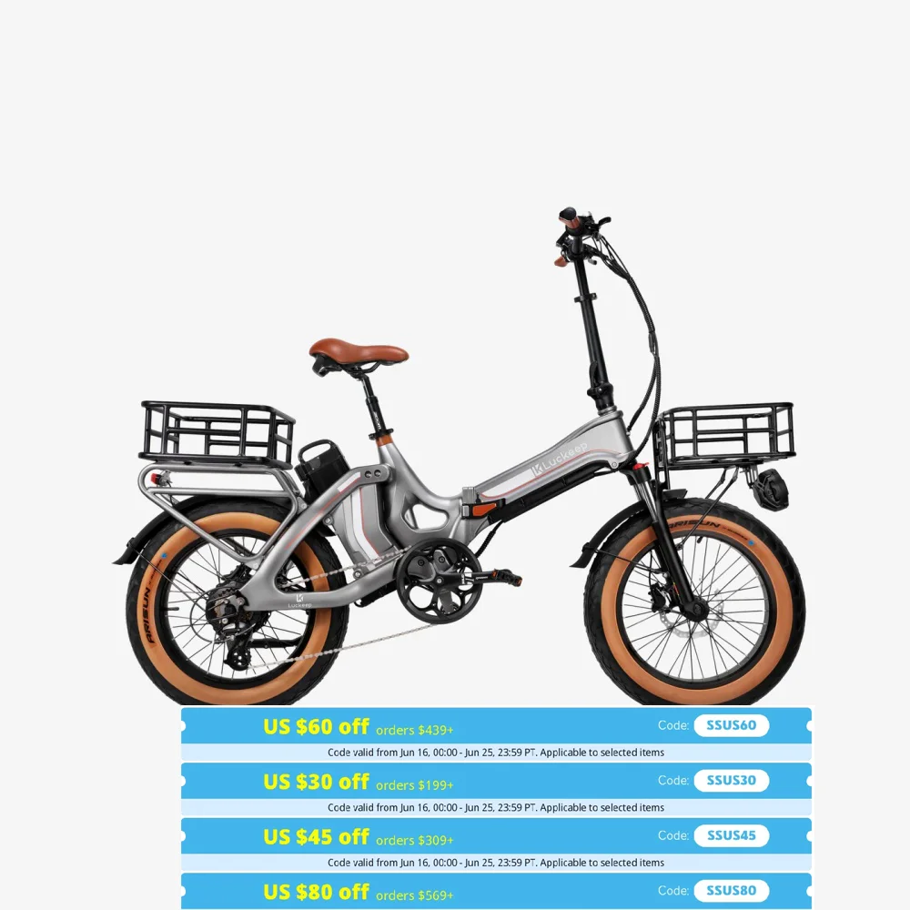 

LUCKEEP X1 Pro 20" Folding Electric Bike 750W Motor 48V 33Ah Battery