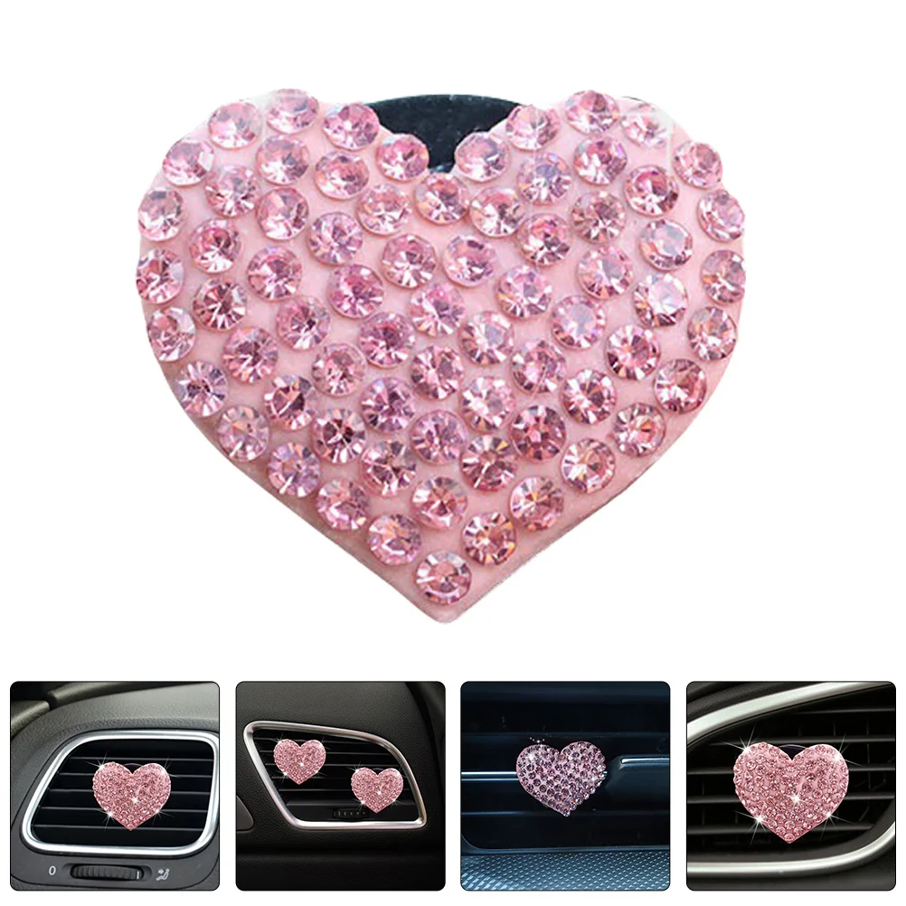 

2Pcs Car Vent Clips Heart Design Air Freshener for Car Interior Long-Lasting Aroma Clip Decorative Auto Vent Diffuser Accessory