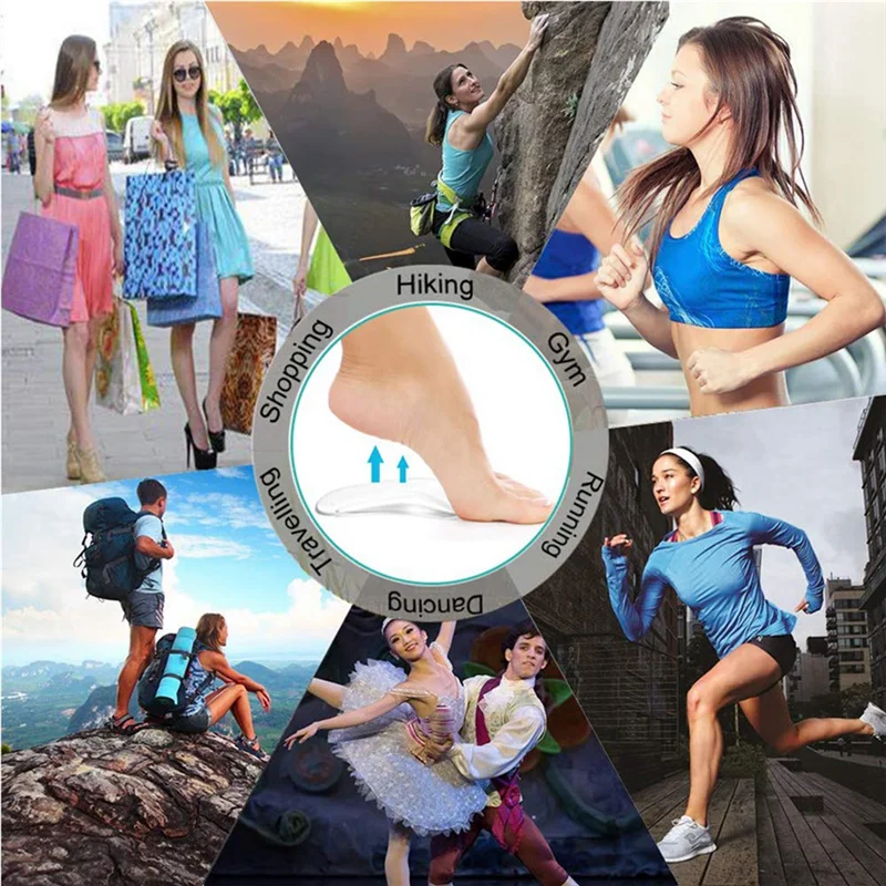 

FX-(24 шт.) поддержка свода стопы, мягкие гелевые стельки, для подошвенного фасциита и плоскостопия, облегчение боли в своде, для мужчин и женщин