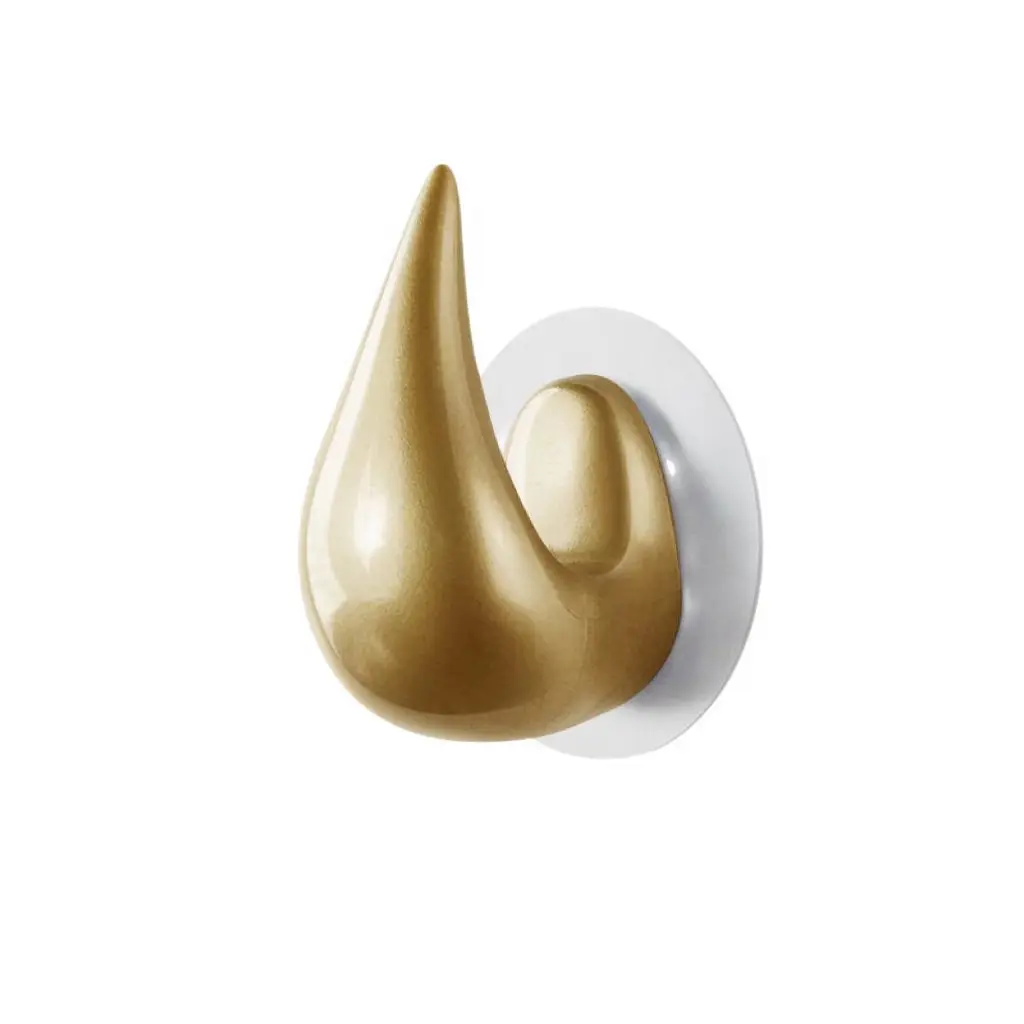 2pc Non-drilling, Strong Load-bearing Hook, Wall-mounted Door, Back Wardrobe, Kitchen Storage, Single Hook, Water Drop Adhesive