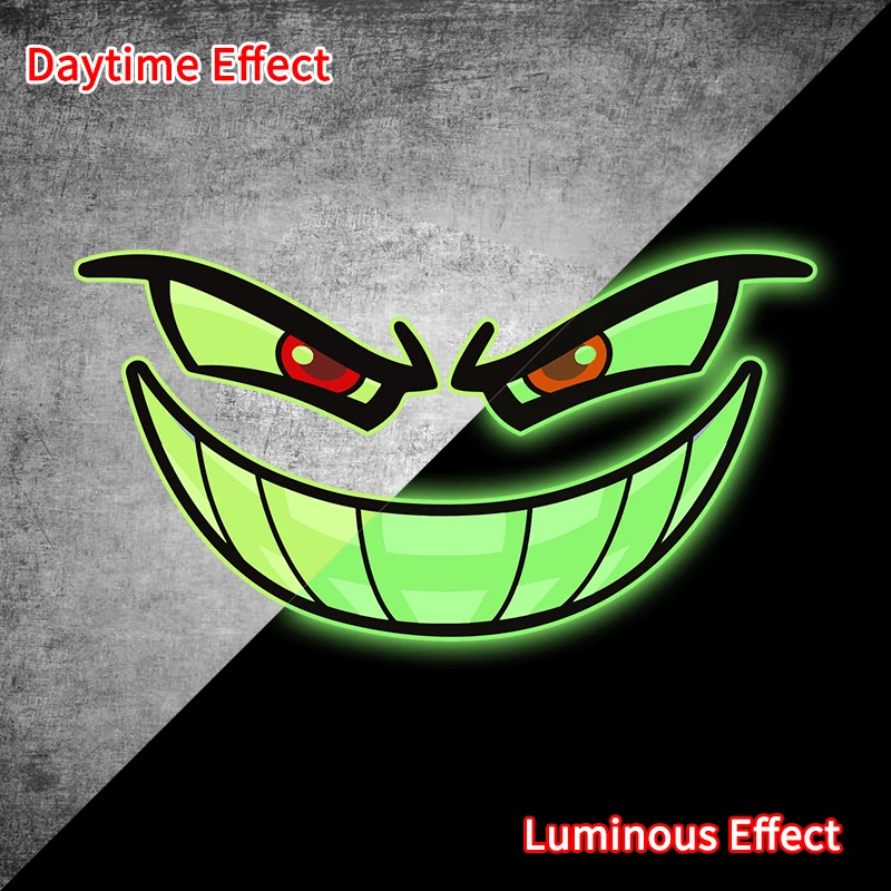 1 قطعة عيون الشيطان يتوهج في الظلام سكوتر ملصق خزان وقود دراجة نارية الجبهة هدية ملصق حائط من الفينيل لياماها كاواسكي سوزوكي Ktm Bmw #5