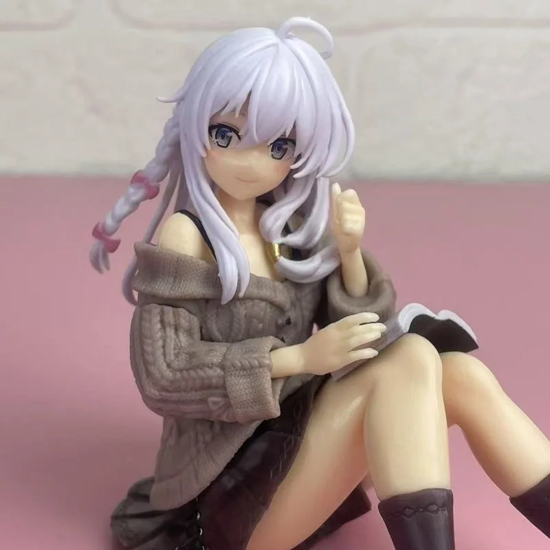 10cm The Journry Of Elaina Anime Figure Elaina Action Figures Desktop Cute Decorations Simple Style Kawaii Girl Japanese Dolls image 4