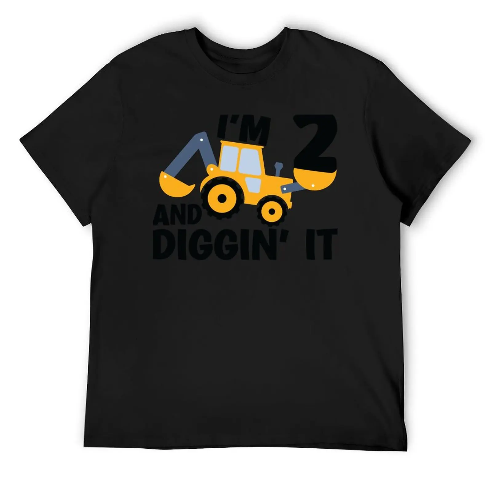 

I'm 2 And Digging It, Construction, Excavator, 2nd Birthday T-Shirt customizeds blue archive t shirt men