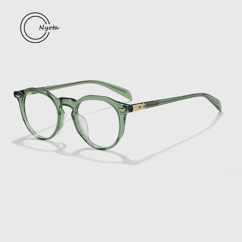 2024 Acetate Oval Glasses Frame Men High Quality Fashion Optical Eyewear Myopia Reading Women Personalized Trend Eyewear