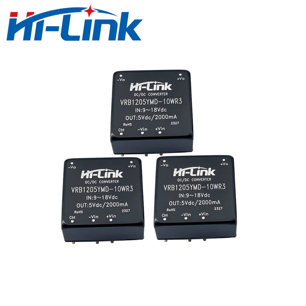 شحن مجاني 10 قطعة/الوحدة تيار مستمر وحدة معزولة 9-18 فولت المدخلات 5 فولت 2000mA الناتج DCDC VRB1205YMD-10WR3 تنحى تحويل امدادات الطاقة