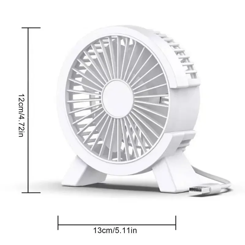 Mini ventilador elétrico portátil, Ventilador USB silencioso para laptops, Home Office, Refrigerador de mesa ao ar livre, Camping Air Mini Appliances