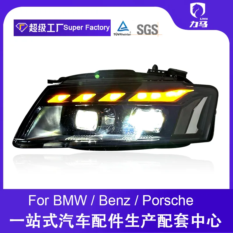 

Suitable for 08-11 Audi A5 headlight assembly modified RS5 LED headlight daytime running light lens assembly