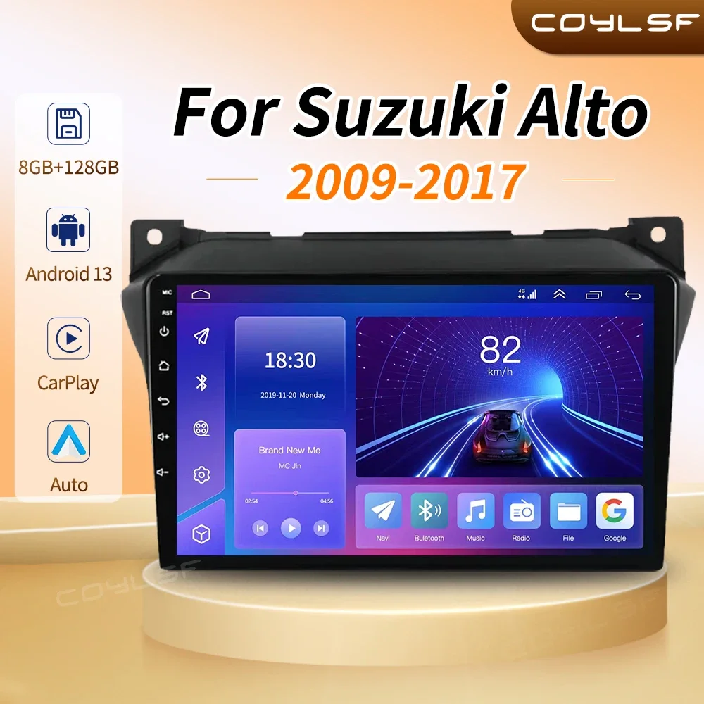 

CarPlay Radio Android 2G+32G For Suzuki Alto 2009 2010 2011 2012 2013 2014 2015 2016 Multimedia Stereo Car Navi Player