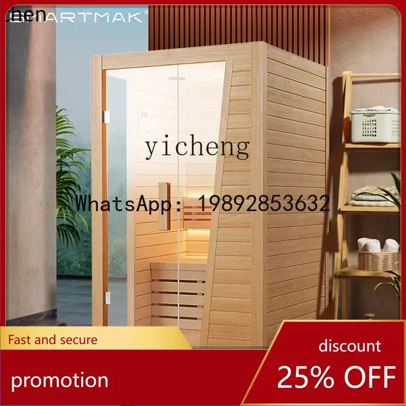 YFY  household solid wood sauna light wave dry  sauna stove steam wet steam room sweat home accessories