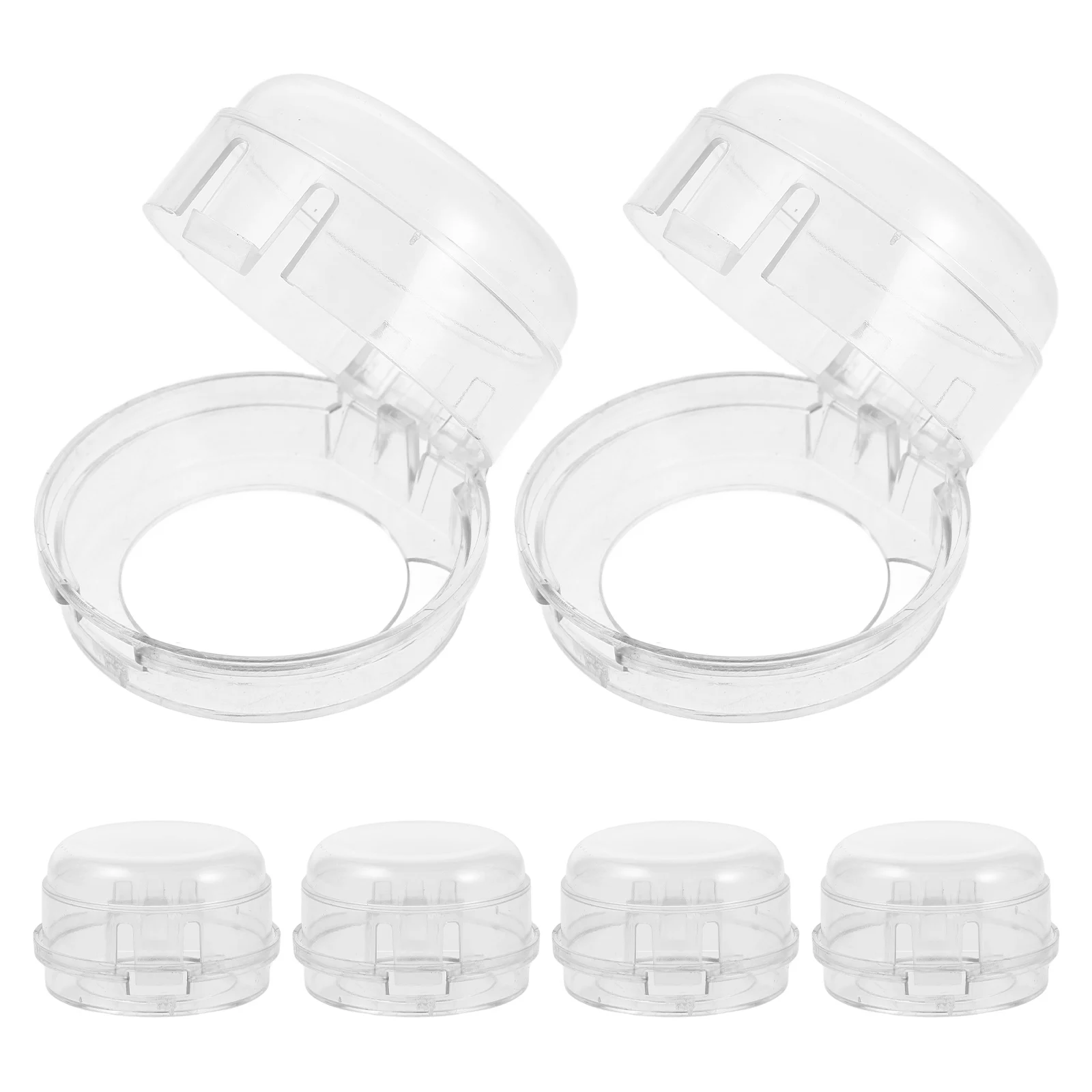 

6 шт., защитные чехлы для ручек газовой плиты, прозрачные чехлы для детских переключателей, простая установка, защита для кухонной газовой плиты, защита для малышей