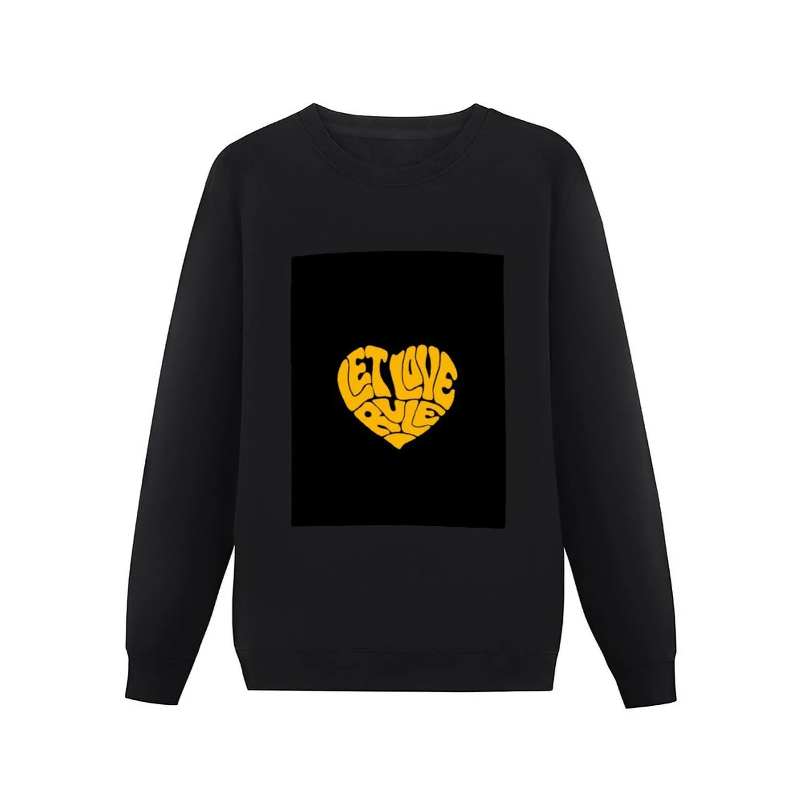 Lenny Kravitz – Yellow Heart Let Love Rule Pullover Hoodie fashion men tracksuits graphic t shirts men sweatshirts