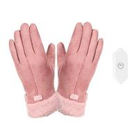 USB Heated Gloves For Women , Winter Warm Electric Heating Gloves(without Battery), Touch Screen USB Powered Heated Gloves