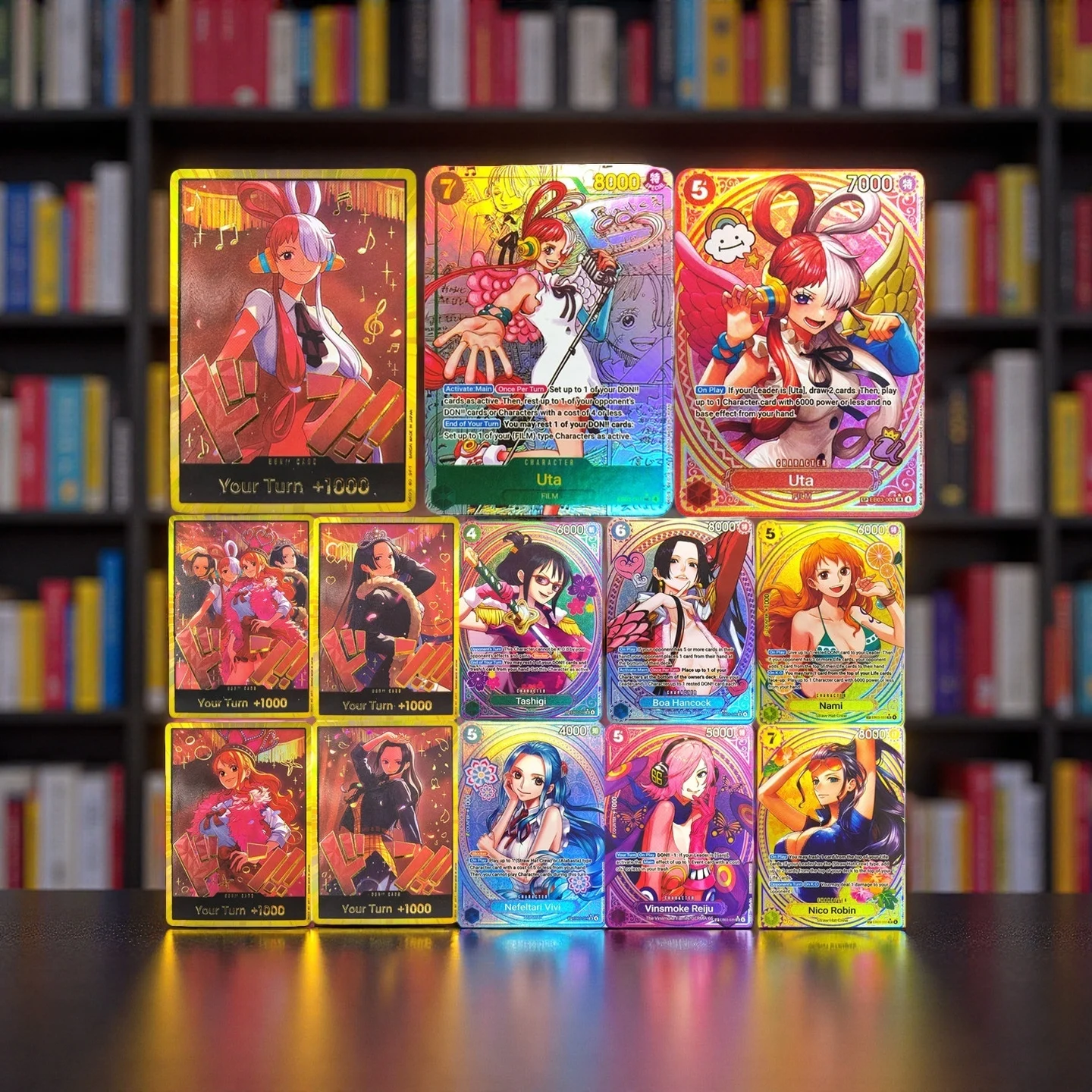 مجموعة خاصة من Proxy ONE PIECE Heroines EB-03 بطاقة دون مانغا Uta EB03-061 مجموعة هانكوك روبن نامي بطاقات أنيمي TCG الإنجليزية