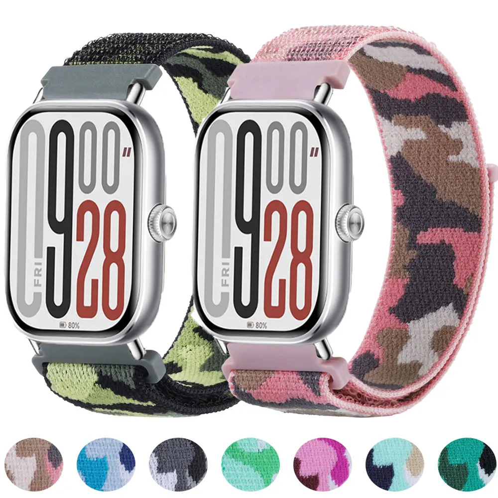 Für Redmi Uhr 5 4 Band Camouflage Sport Correa Für Xiaomi Mi Band 8/9Pro Nylon Schleife Armband Austauschbare armband Zubehör