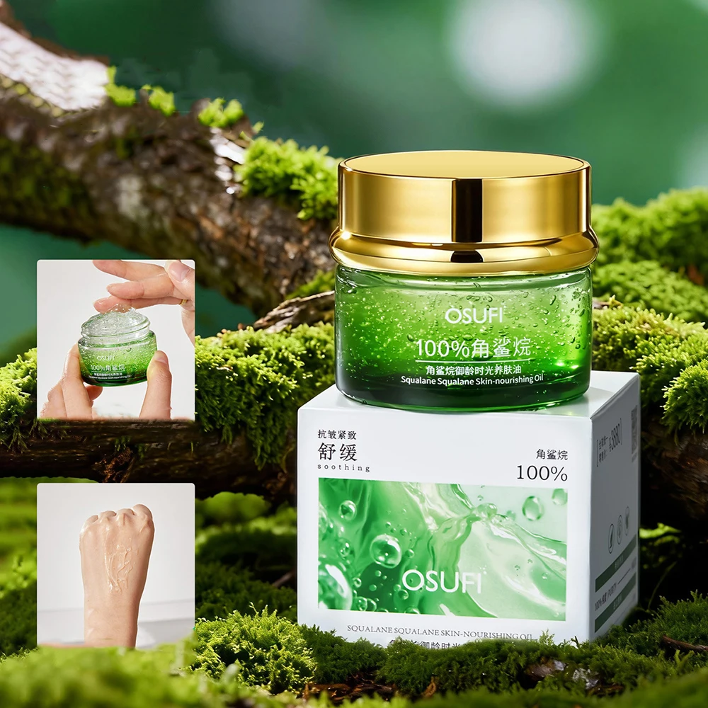 

OSUFI Squalane Defense Against Aging Time Skin Care Oil Beauty Facial Moisturizing Firming Soothing Balance Water Oil Face Cream