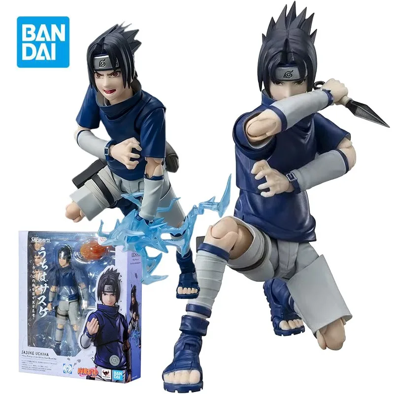 

BANDAI SHF Uchiha Sasuke Ninja Prodigy of The Uchiha Clan Bloodline Фигурки НАРУТО Аниме Пластиковая модель игрушки для мальчиков