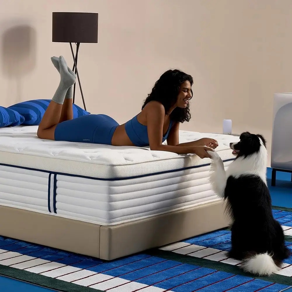 

12 Inch Medium Firm Mattress with Zoned Support, Reinforced Edges, and Hypoallergenic Fiberglass-Free Foam