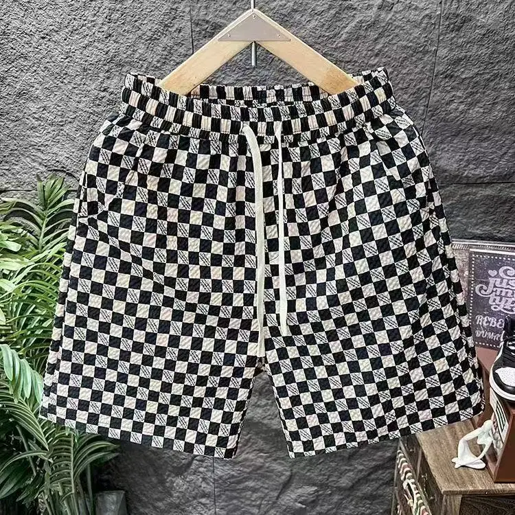 

Лето 2025 года, повседневные шорты, тонкие свободные мужские спортивные пляжные брюки