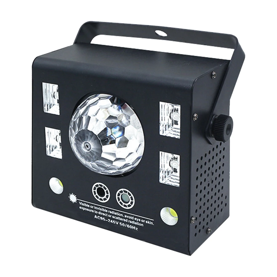 4 IN1LED Magic Crystal Ball UV Laser Effect Stage Projector Strobe DJ Disco Remote DMX Music DJ Light