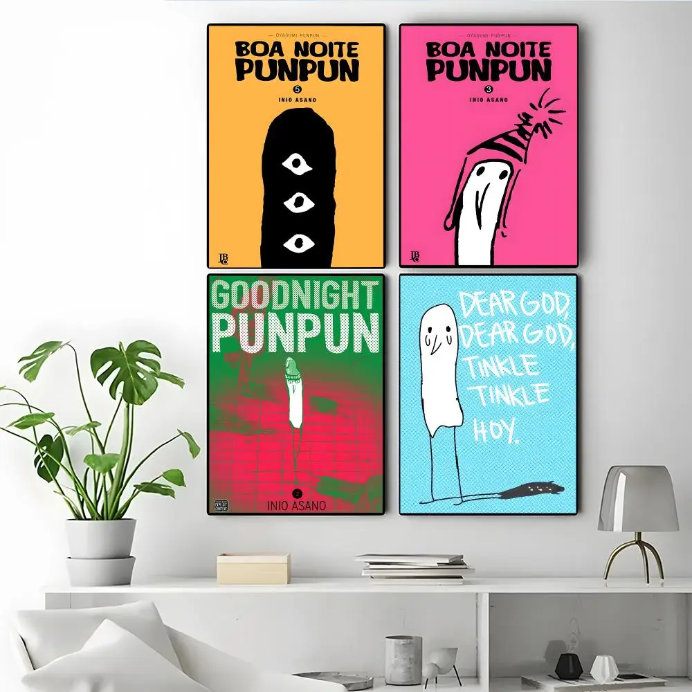 Anime Goodnight Punpun Poster Modern Elegant Wall Stickers, Home Decor Poster, Wall Art for Living Room & Dorm