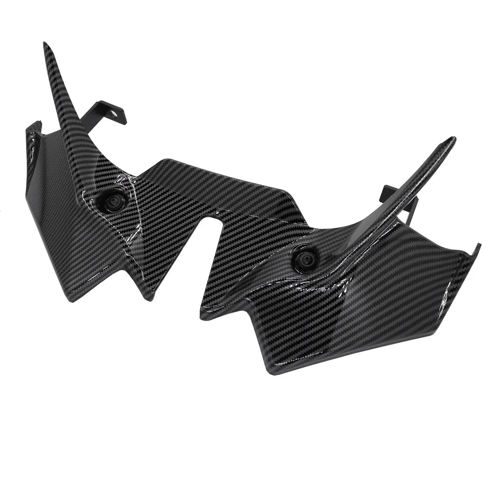 

for Kawasaki Z650 2021-2024 Front Spoiler Fairing Winglet Aerodynamic Wing Cover Trim Motorcycle Accessories Black Carbon Fiber