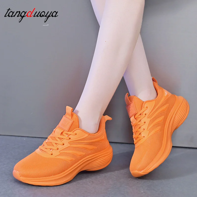 

Unisex Mesh Breathable Casual Sneakers Lace-up Vulcanized Shoes Ladies Platform Sneakers Female Shoes Plus Size Zapatos De Mujer