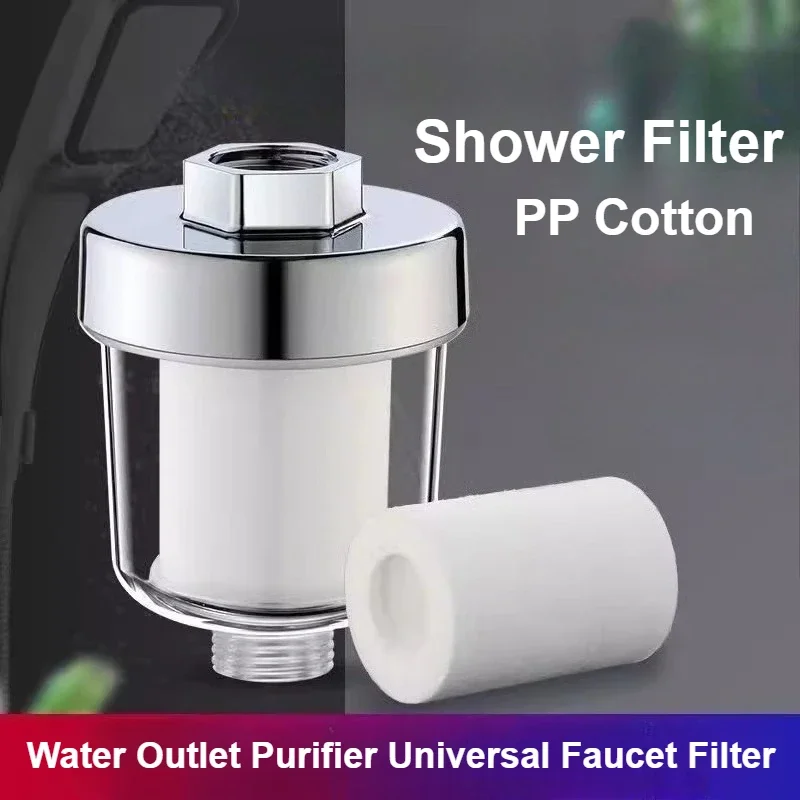 Water Outlet Purifier Universal Faucet Filter for Kitchen Bathroom Shower Household Bathroom Filter PP Cotton High Density