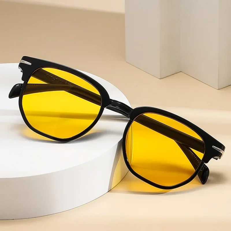 

Vintage UV400 Protection Goggles Fashion Men Sunglasses Women Trendy Street Photo Eyewear Outdoor Driving Shading Sunglasses
