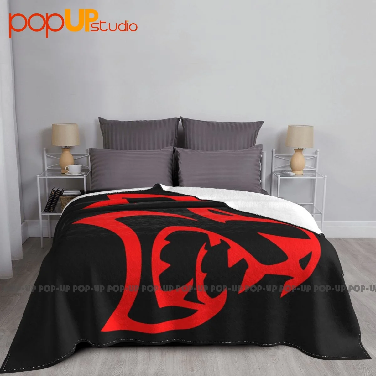 Dodge Hellcat Srt Logo Monster Challenger Srt Racing Mopar Blanket Raschel Breathable Decorative Sofa