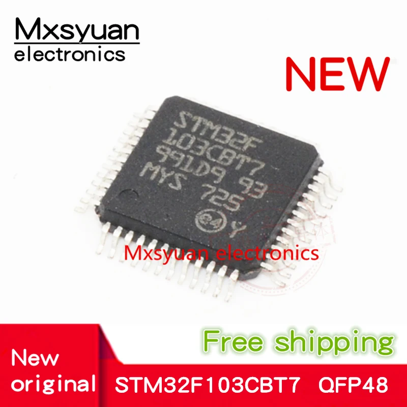 10pcs~50pcs/LOT STM32F103CBT7 STM32F 103CBT7 QFP48 New original