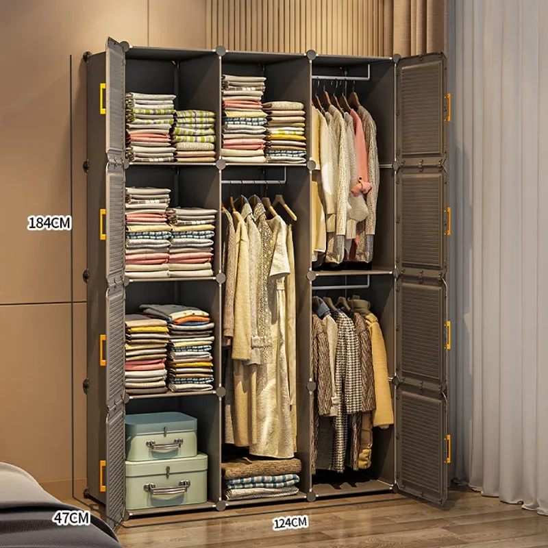 

Cheap Mini Closet Space Saving Simple Modular Storage Organizer Bedroom Portable Wardrobe Walk In Vestidores Trendy Furniture