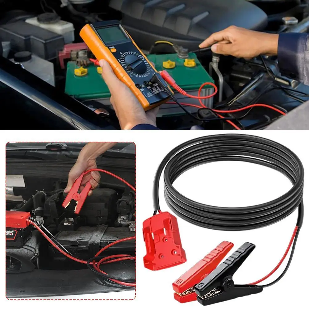 8 AWG 6.56 Ft Automotive Emergency Power Cable Ignition Coil Car Assist Starter Hand Tools Accessories For Milwaukee