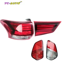 Para Mitsubishi Outlander PHEV 2016 2017 2018 LED luz trasera de freno luz de parachoques trasero lámpara de señal de giro de advertencia accesorios de coche