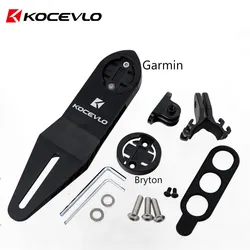 KOCEVLO 3D Printed Aluminium Mount Bicycle GPS Gopro Computer Holder Road Handlebar Stopwatch Speedometer Mount
