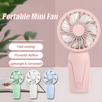 Handheld Portable Small Fan Cute Appearance ABS Lightweight USB Rechargeable Mini Fan For On Go Cooling Portable Mini Pocket Fan